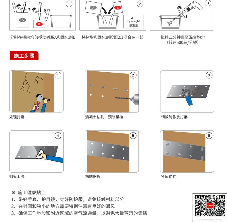 包钢琼中粘钢加固施工过程